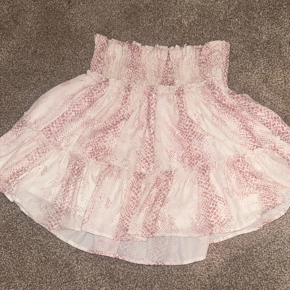 Altar’d State Flowy Skirt Snakeskin Print Size M